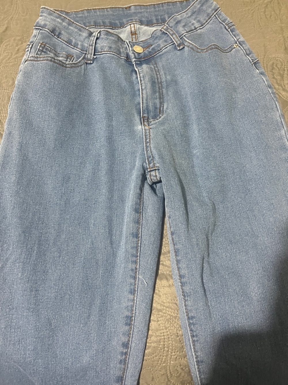 SHEIN Light Blue Bootcut Jeans